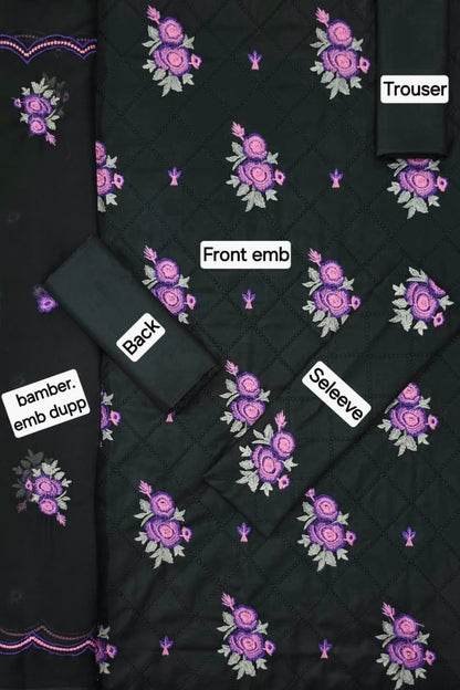 MARIA.B DHANAK EMB 3pc WITH BAMBER EMB DUPPATA