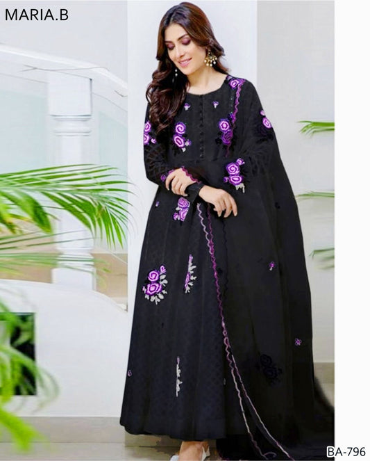 MARIA.B DHANAK EMB 3pc WITH BAMBER EMB DUPPATA